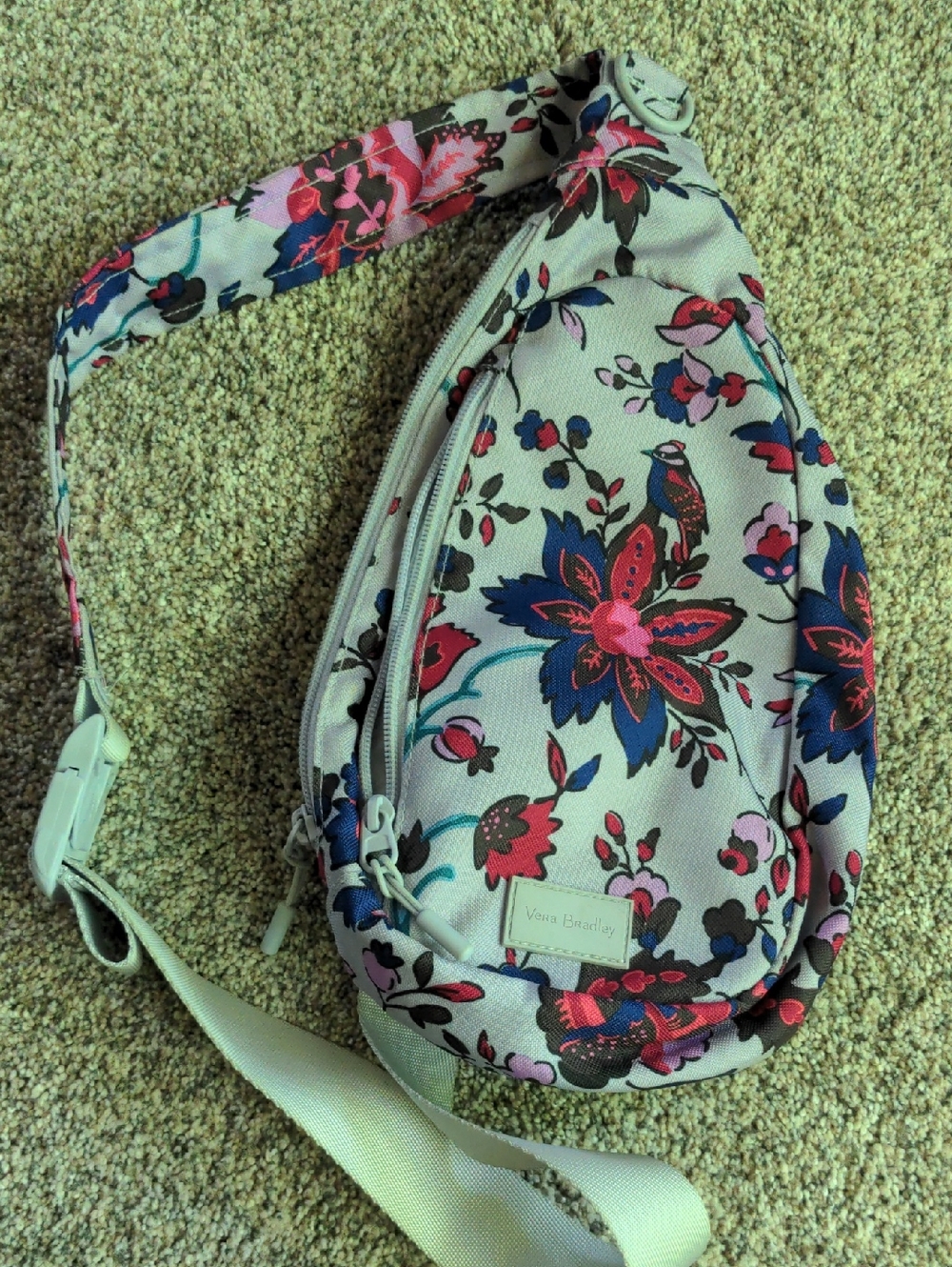 Vera Bradley Lilac Floral Crossbody Sling Bag